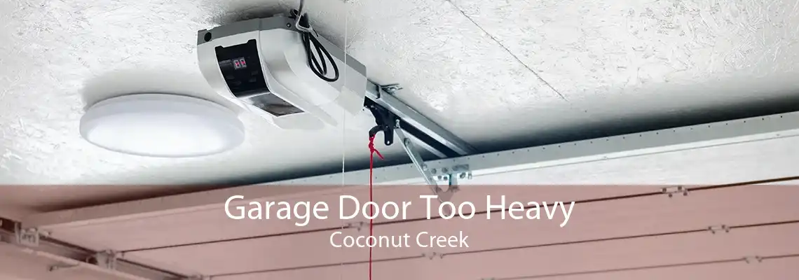 Garage Door Too Heavy Coconut Creek